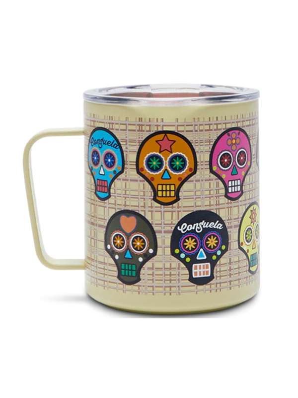 Sugar Skulls Camp Mug Cup by Consuela