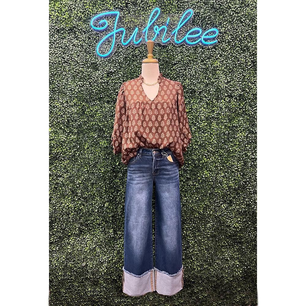 Viv Dark Cuffed Jeans
