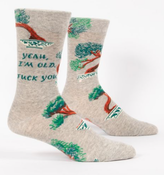 Yeah, I'm Old. F*ck You Men's Socks by Blue Q