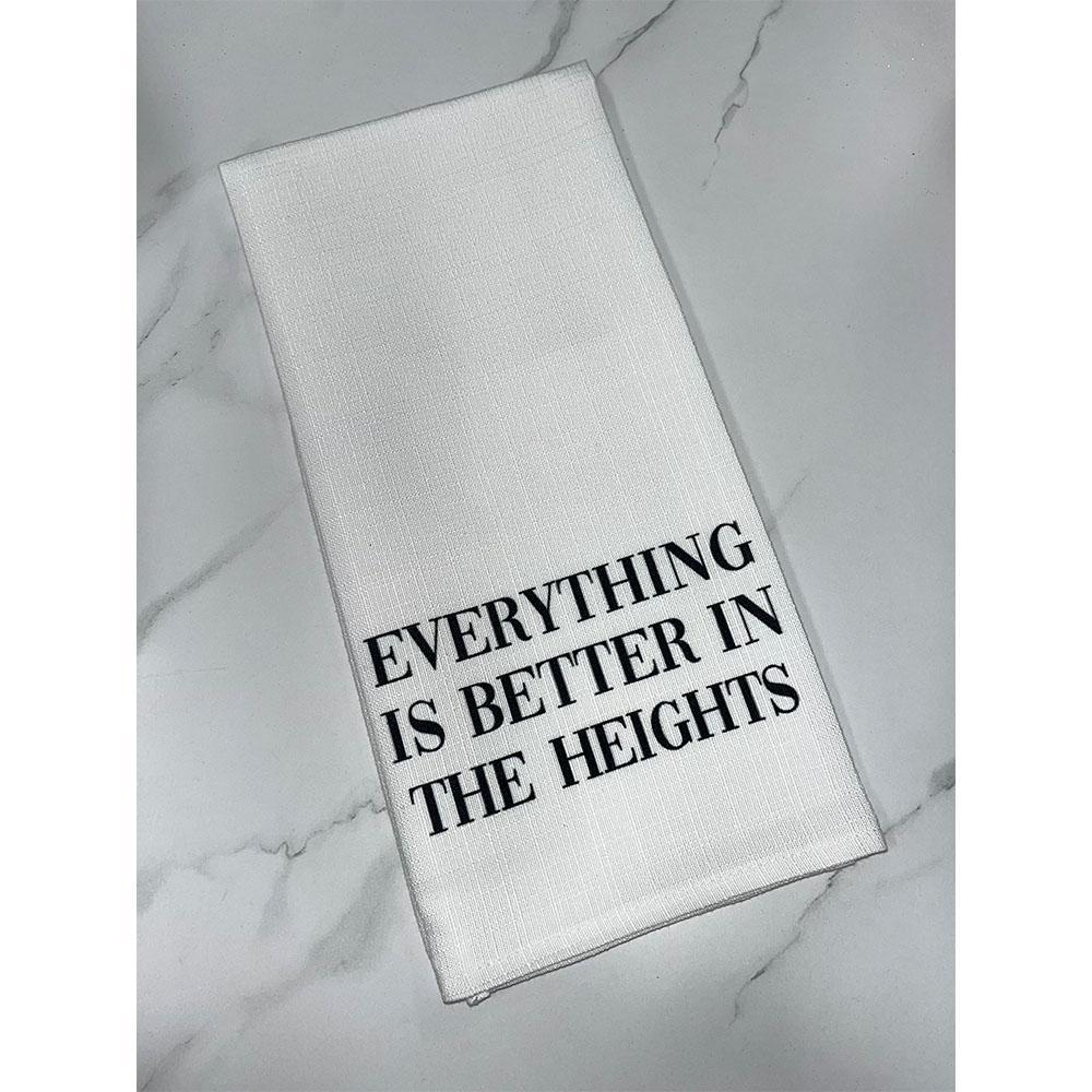 Everything Is Better Dish Towel - Black