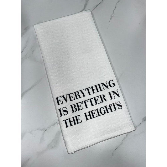 Everything Is Better Dish Towel - Black