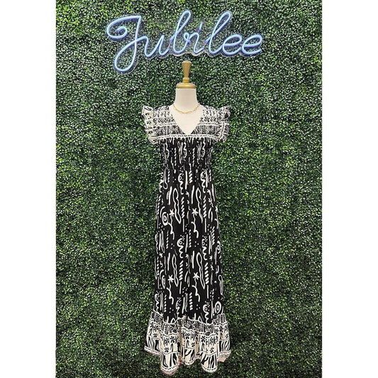 Lynette Abstract Romper
