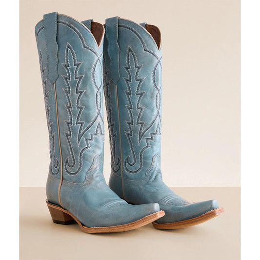 LD Blue Embroidery Boots L6280