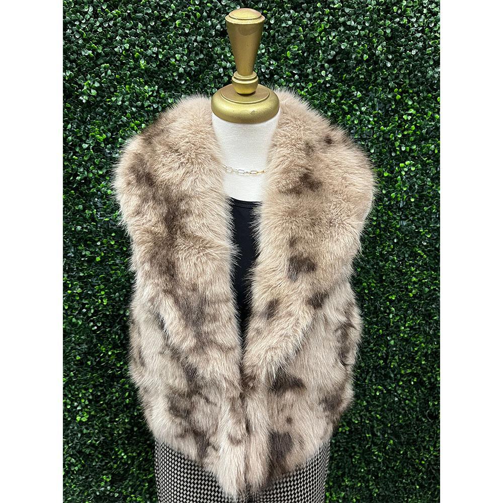 Clio Toffee Fur Vest