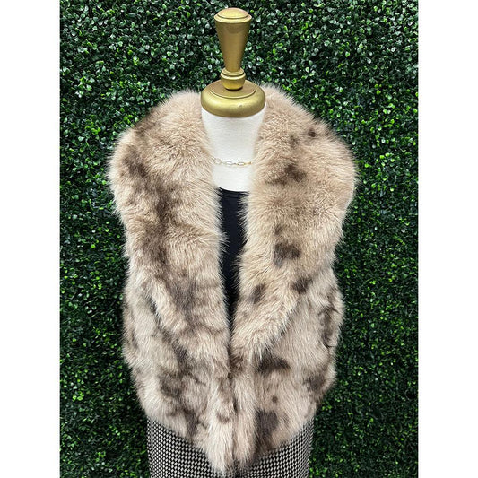 Clio Toffee Fur Vest