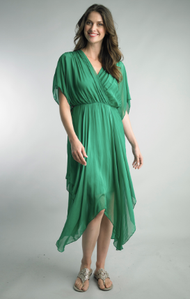 Greenly Silk Dress
