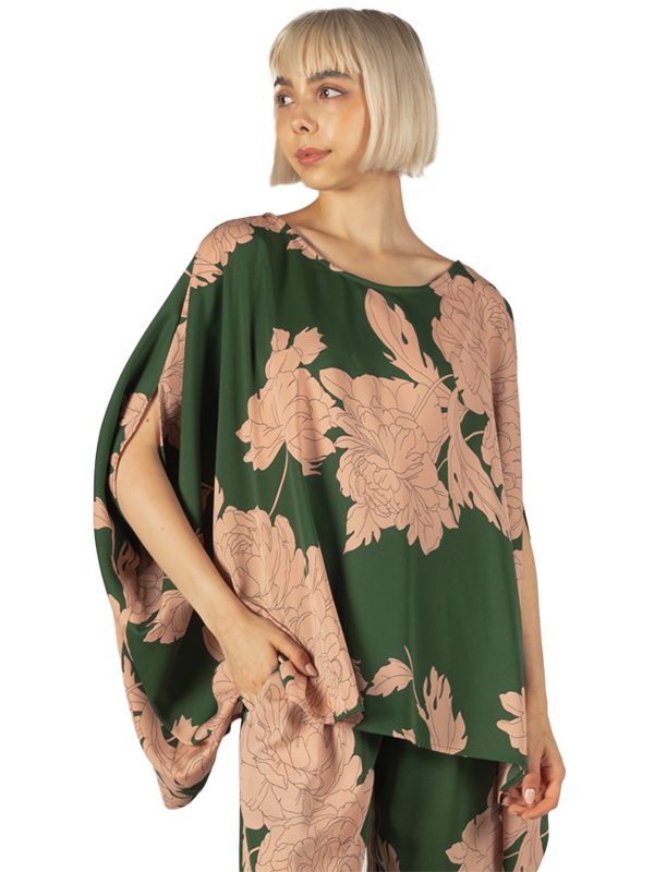 Hunter Floral Poncho Top