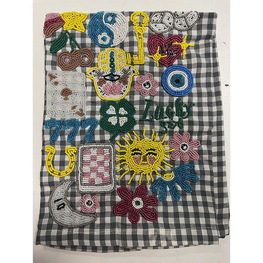Beaded Dish Towels