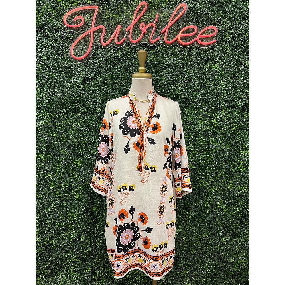 Selah White Floral Dress