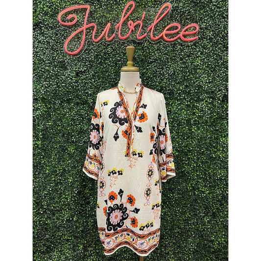 Selah White Floral Dress
