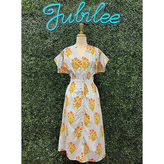 Romee Striped Floral Dress