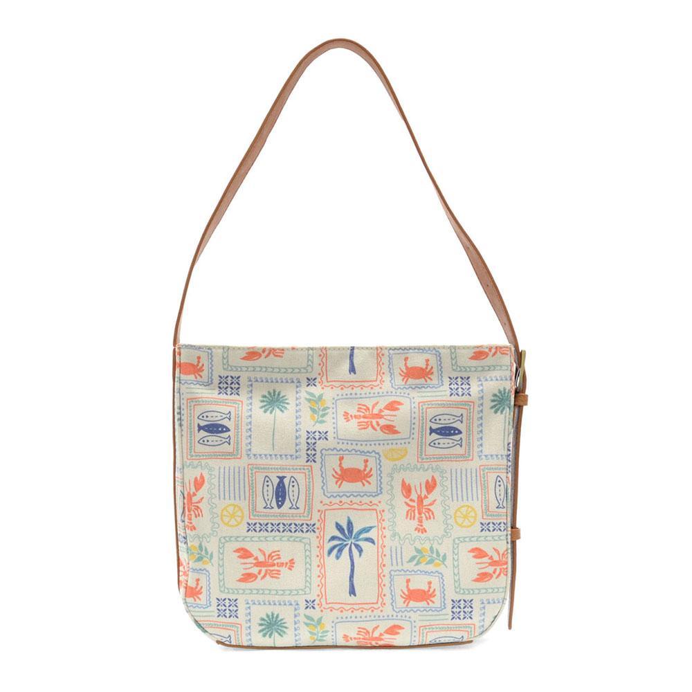 Coastal Charm Canvas Hobo