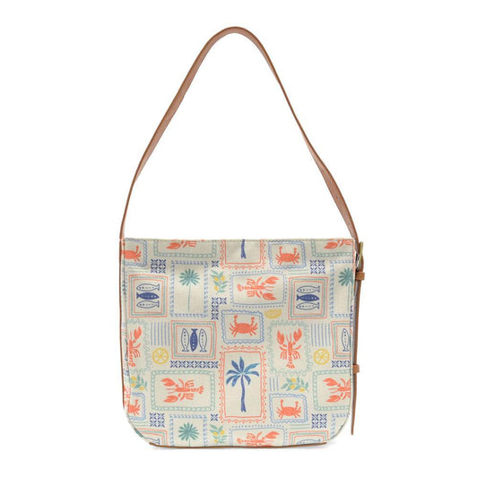 Coastal Charm Canvas Hobo