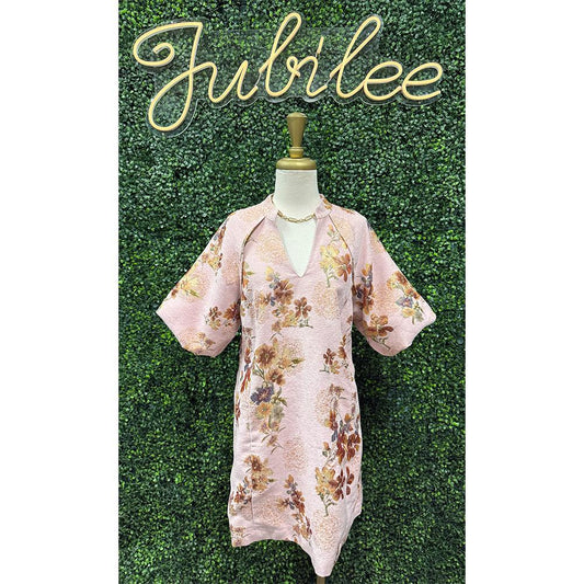 Blush Bailey Floral Jacquard Shift Dress