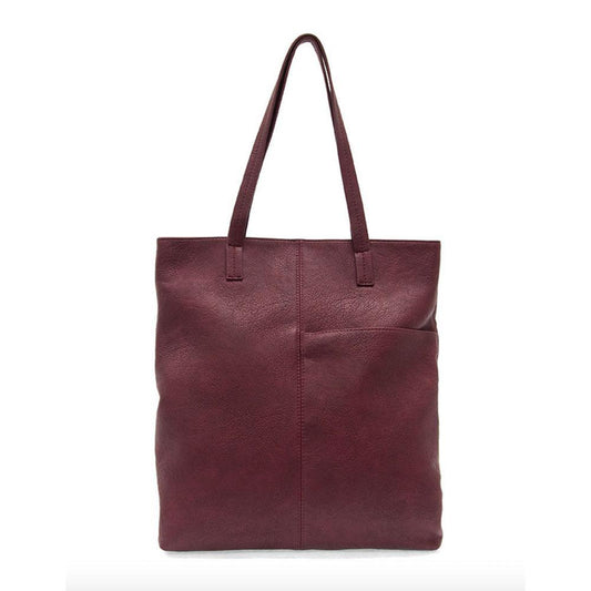 Plum Tabitha Front Slip Pocket Magazine Tote