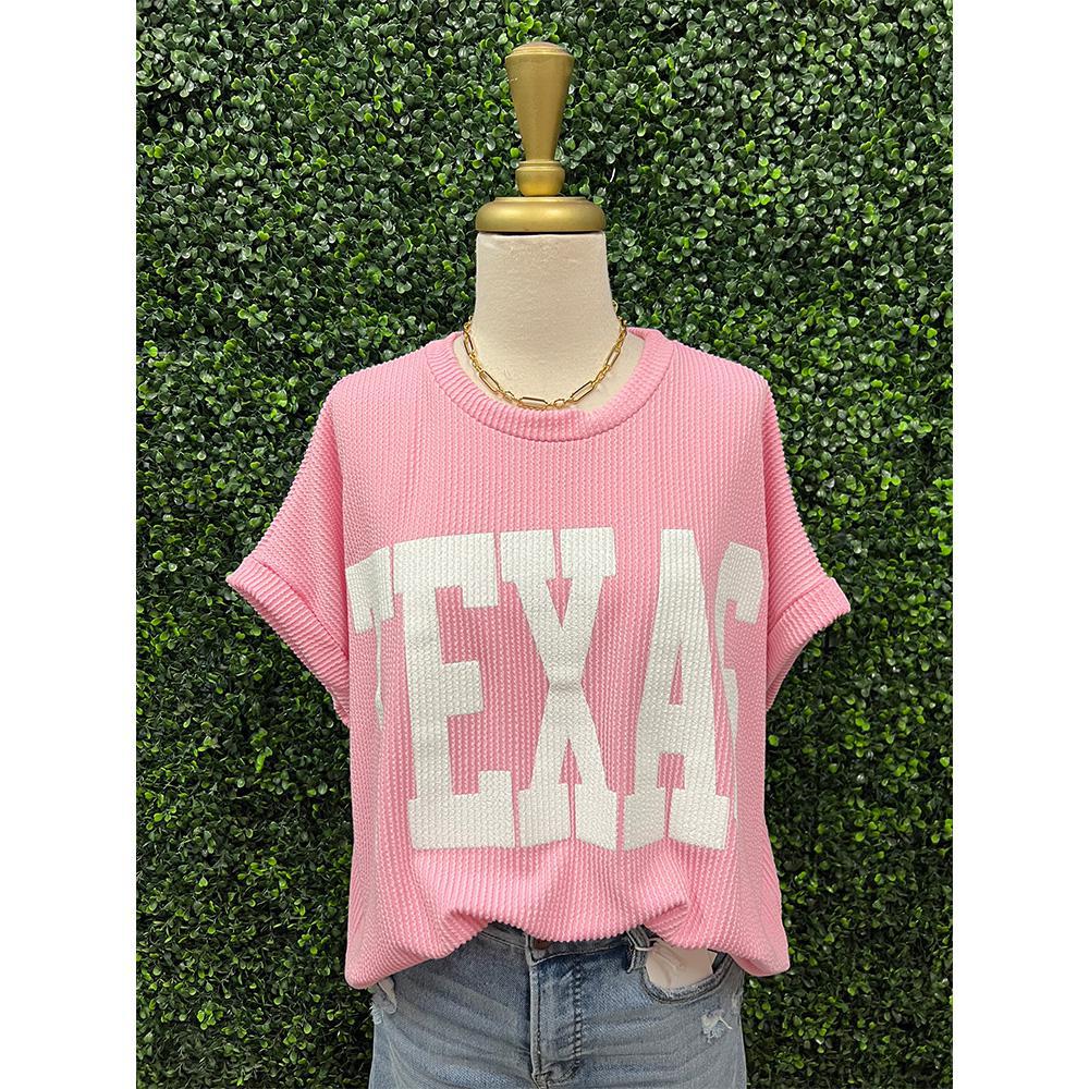 Baby Pink Texas Sweatshirt Top