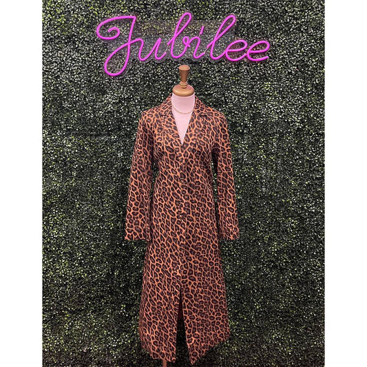 French Leopard Long Jacket