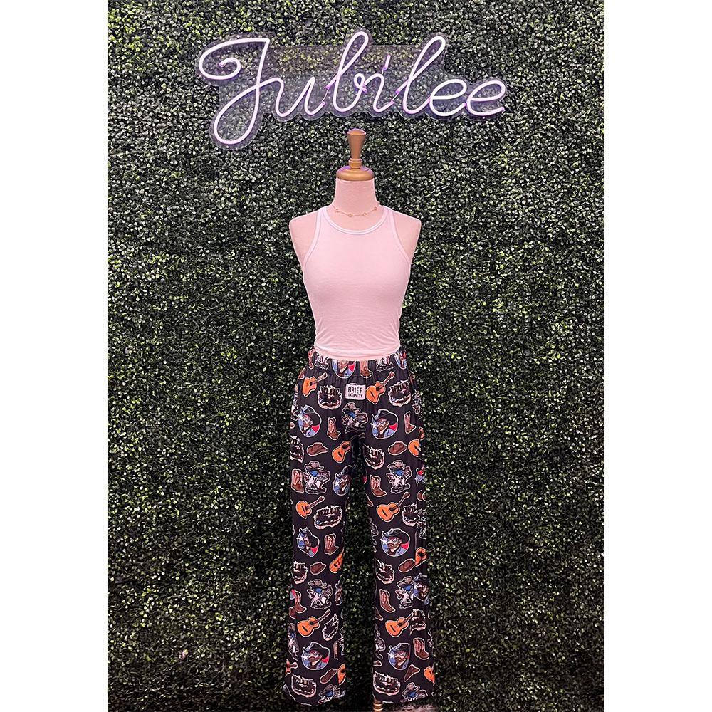 Willie Nelson Patriotic Sticker Lounge Pants