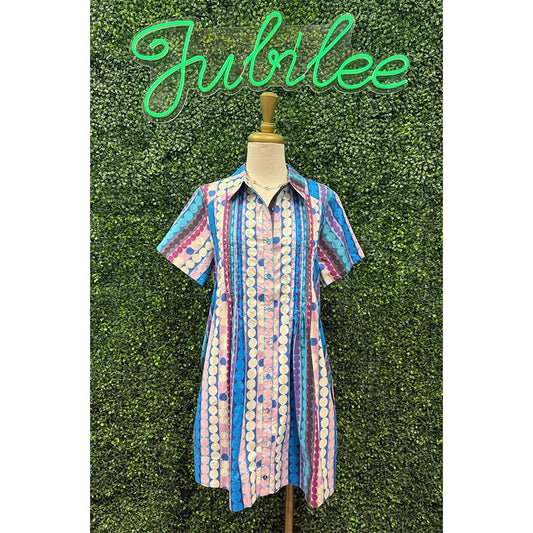 Yasmin Blue Stripe Dress