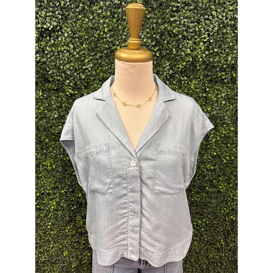 Cruz Skyway Blue Blouse