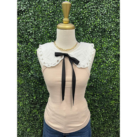 Hazel Lace Collar Top