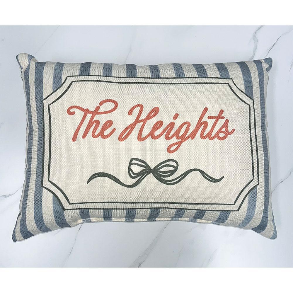 French Stripe Ribbon The Heights Pillow