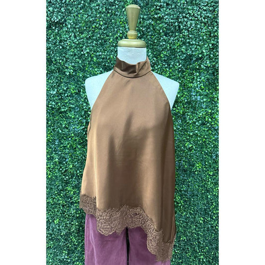 Kalta Cocoa Halter Top