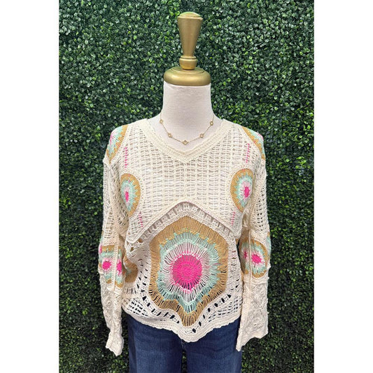 Cristianna Crochet Summer Sweater