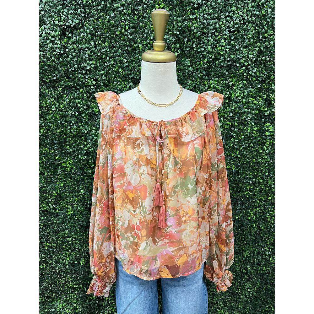 Gloria Soft Floral Print Top