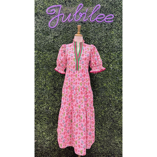 Raleigh Puff Sleeve Midi Dress