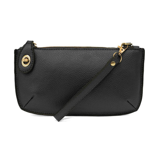 Mini Crossbody Wristlet Clutch Black