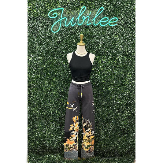Chelley Crane Print Lounge Pant