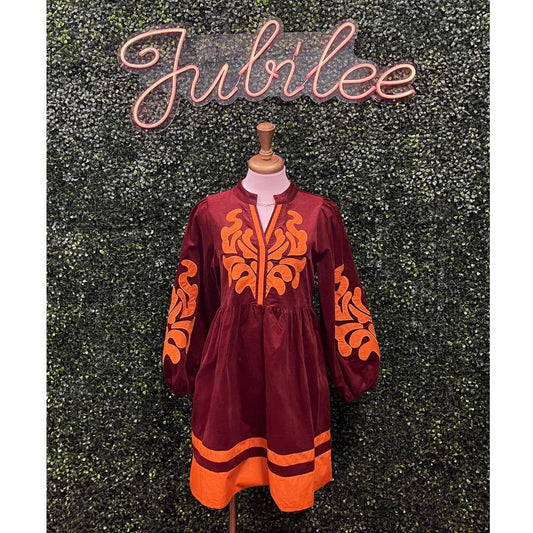 Cristianna Brown Corduroy Dress
