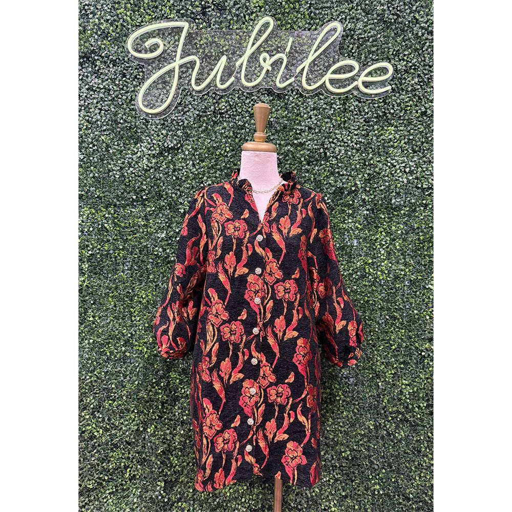 Ghislaine Jacquard Dress