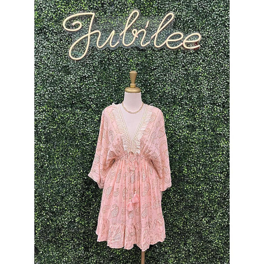 Esmé Baby Pink Boho Dress