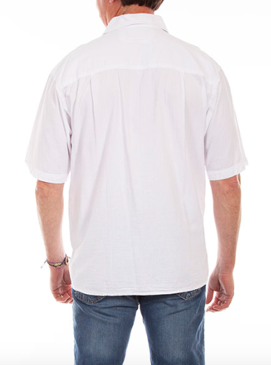 White Calypso Button Down Shirt