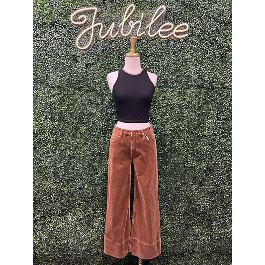 Teddy Bear Corduroy Wide Pants