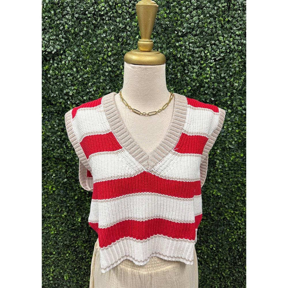 Ginger Stripe Vest