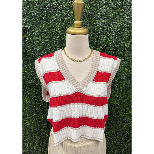 Ginger Stripe Vest