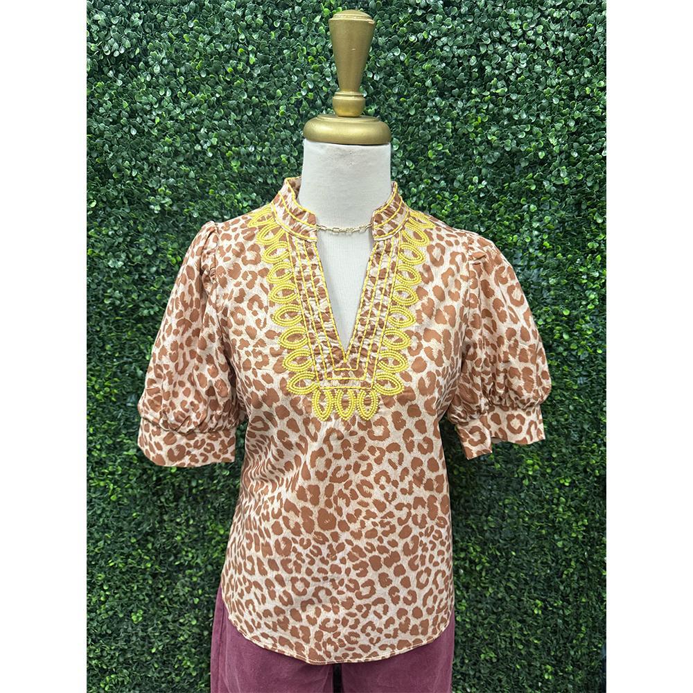 Portia Leopard Top