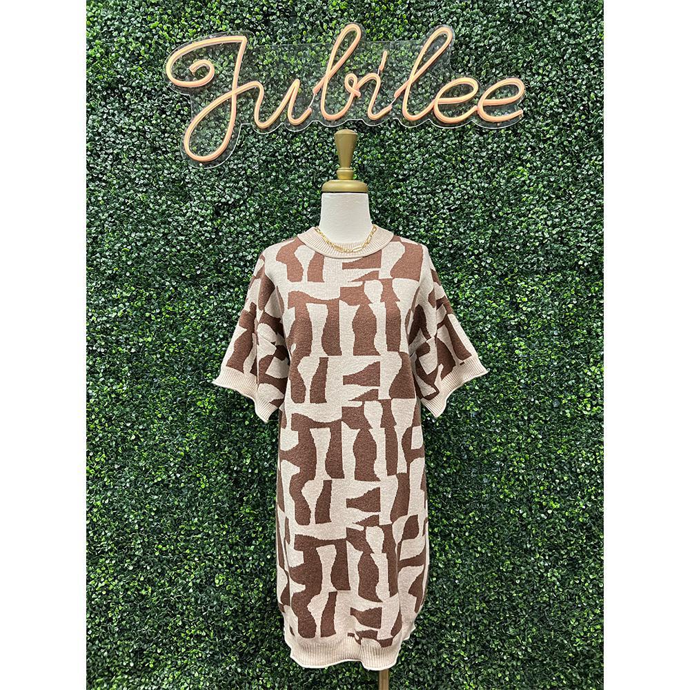 Priya Geo Sweater Dress