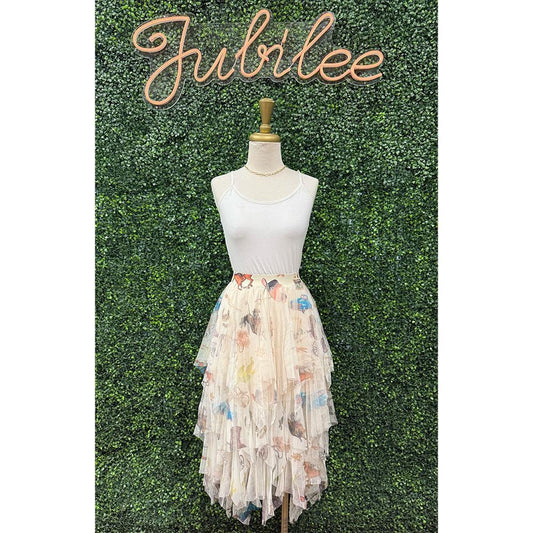 Wild West Tiered Mesh Skirt