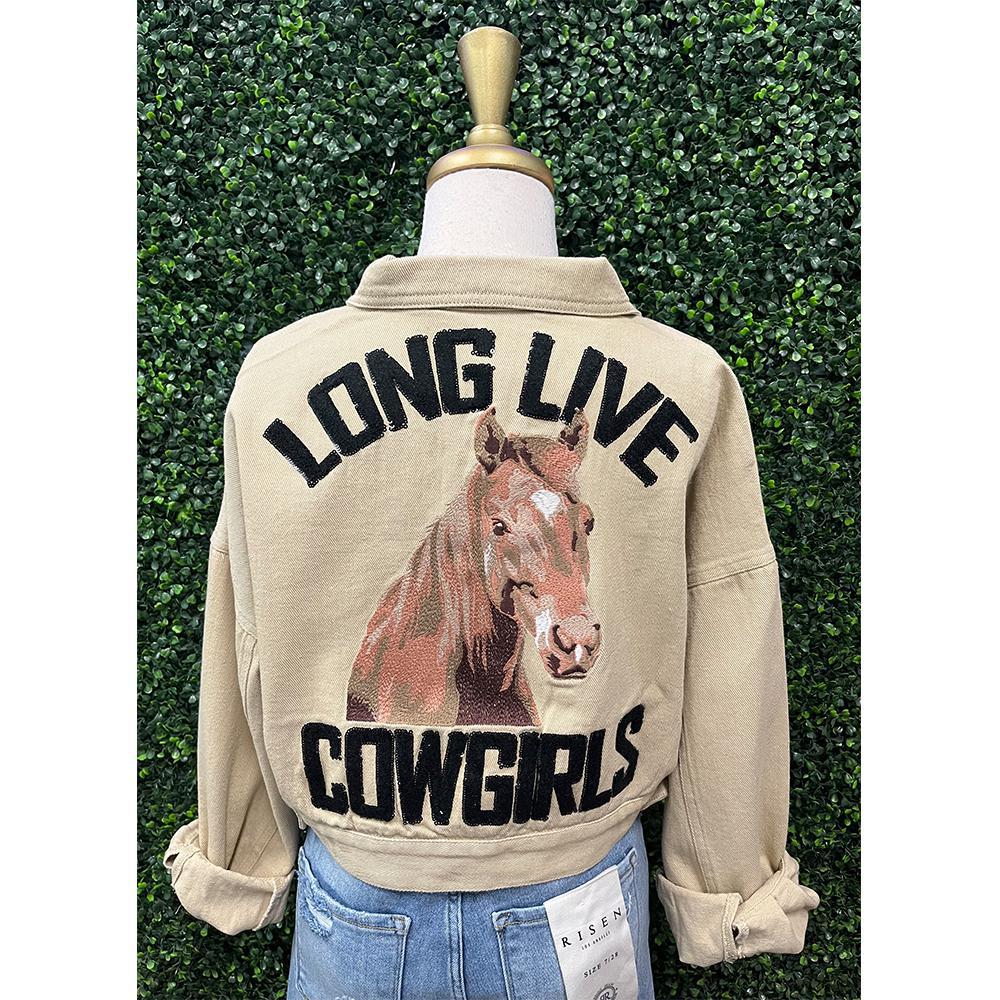 Haley Khaki Horse Jacket