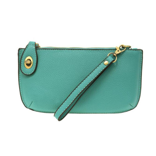 Mayan Green Mini Crossbody Wristlet Clutch