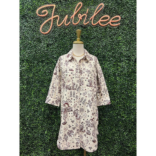 Charlie Western Print Dress