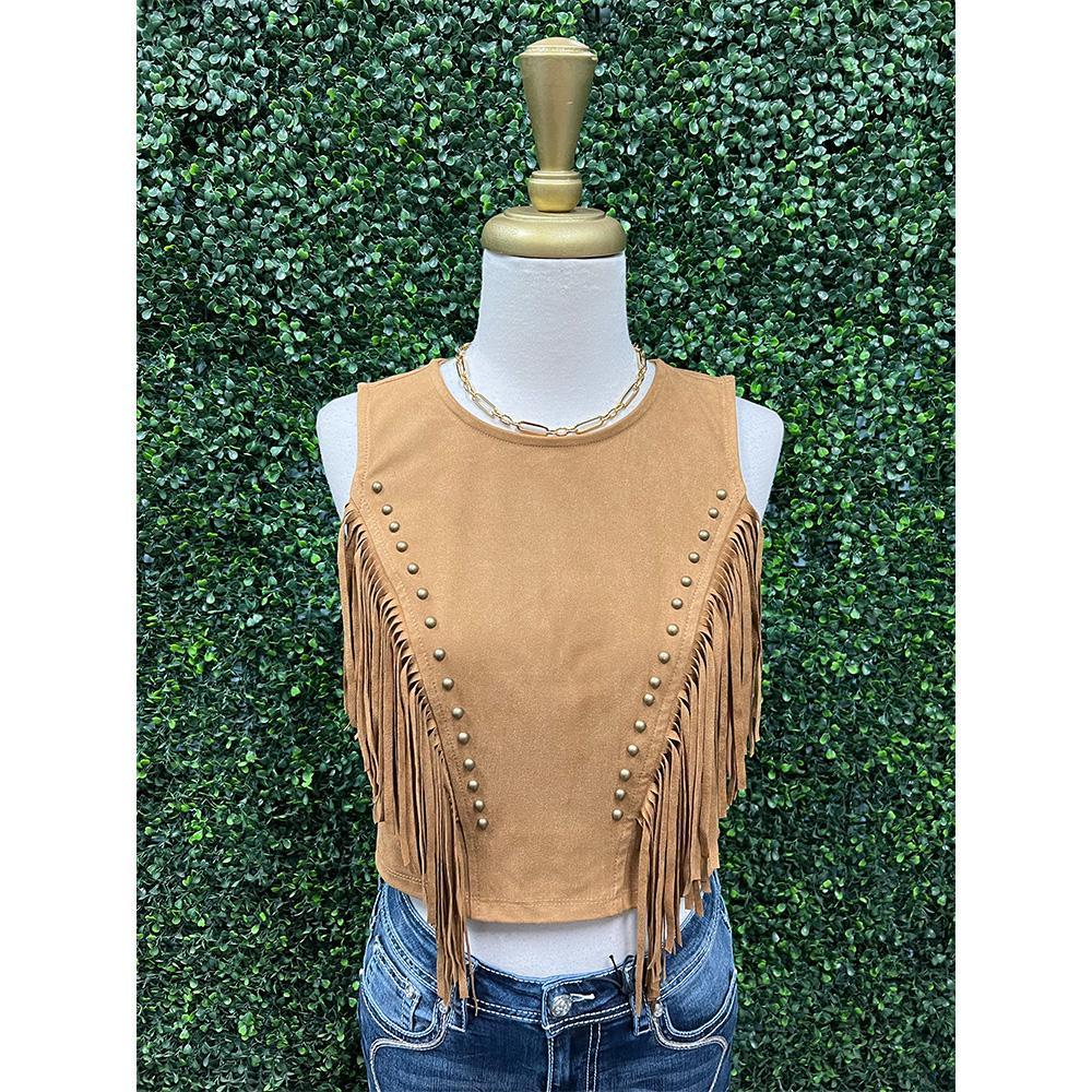 Kenny Suede Fringe Top