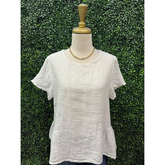 Cordelia Snow Linen Blouse