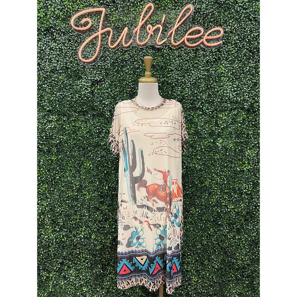 Wisteria Western Inspired Dress