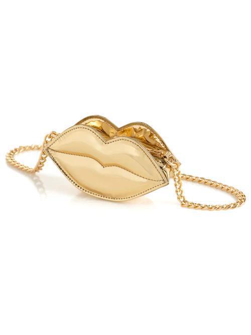 Gold Mini Kiss Bag