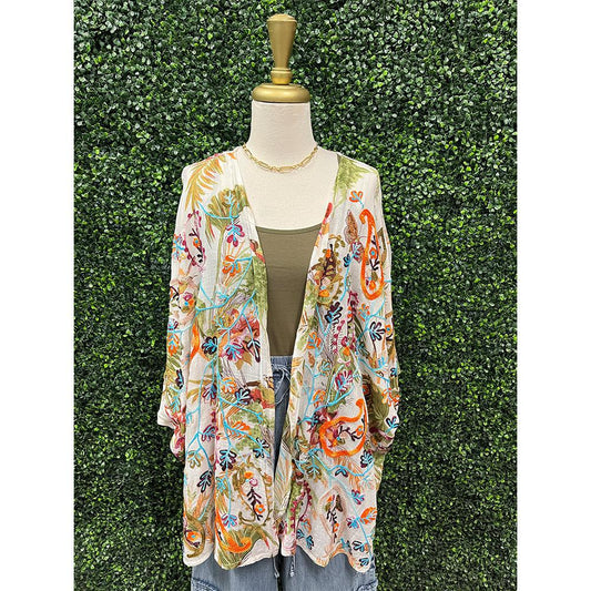 Vivian Botanical Kimono